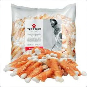 Treatium Cheese Bones Wrapped in Chicken Meat 500g