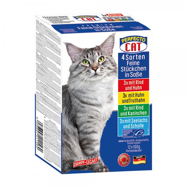 PERFECTO Cat Fine Pieces in sauce 12*100g