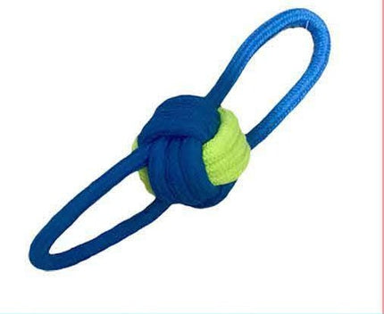 Cotton Rope Knotted Ball with Double Handles 25cm