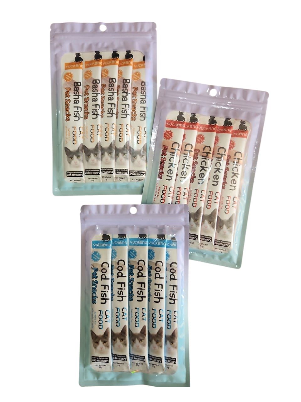 Snack Liquid offer: 60 pcs Of Snack Liquid Treats For Cats 10$