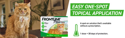 Frontline Plus Spot On For Cats -External Antiparasite - 6 Doses
