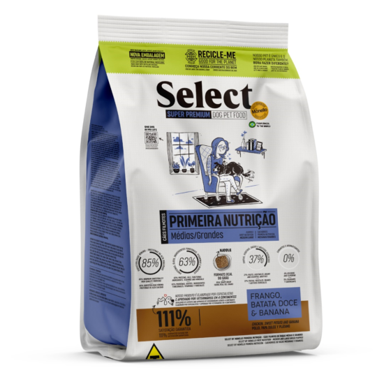 Select by Monello- SUPER PREMIUM First Nutrition Medium & Large Breed Puppies Dry Food Chicken,Potato& Banana (2kg)
