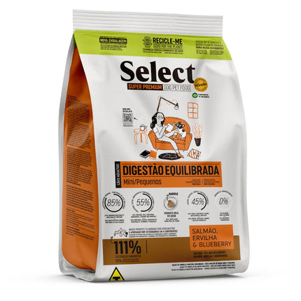 Select by Monello- SUPER PREMIUM Balanced Digestion Mini &Small Breed Adult Dog Dry Food Salmon,Pea&Blueberry (2kg/7kg)
