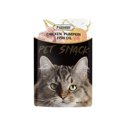 Faenbei- Premium Cat Food Pouch 85g With: Chicken Cranberry & Krill/ Chicken & Rabbit & Mussels/ Chicken & Pumpkin & Fish Oil