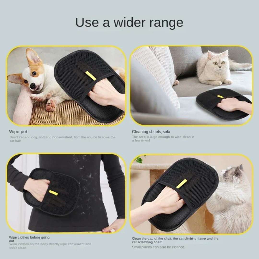 Pet Hair Remover Multiple Use + Pet Grooming Gloves = 10$