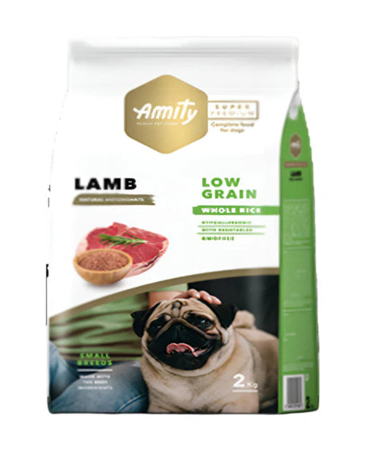 Amity SUPER PREMIUM dry food Dog: Small breeds Lamb flavor low grain 2kg/7kg