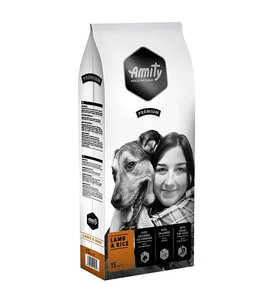 Amity PREMIUM dry food Dog- Adult: lamb and rice flavor 4kg/15kg