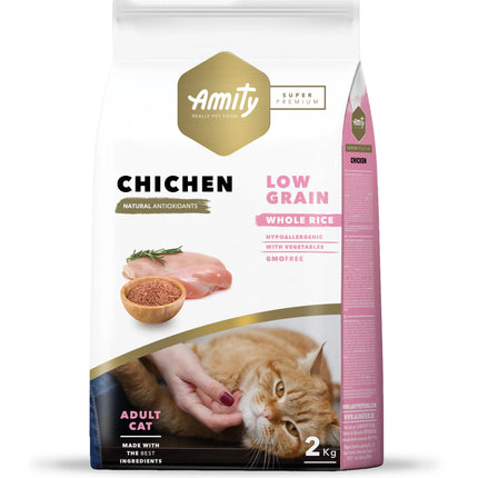 Amity SUPER PREMIUM cat dry food-Adult: Chicken flavor 2kg/7kg