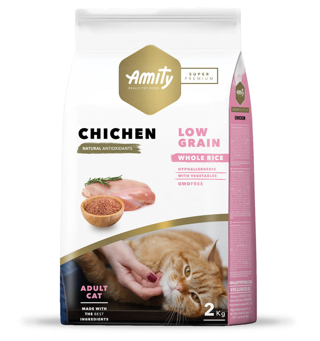 Amity SUPER PREMIUM cat dry food-Adult: Chicken flavor 2kg/7kg