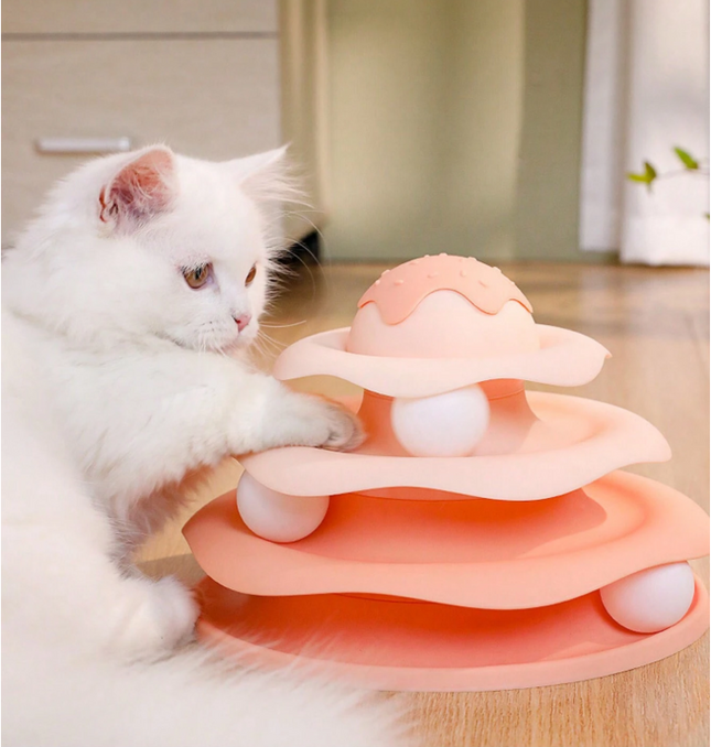 Icecream tower cat toy