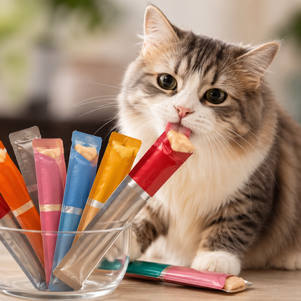 Cat Treat Creamy Liquid Snack updated Mix flavors and Brands 4 pcs/25pcs/60pcs/100pcs