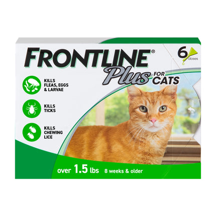 Frontline Plus Spot On For Cats -External Antiparasite - 6 Doses