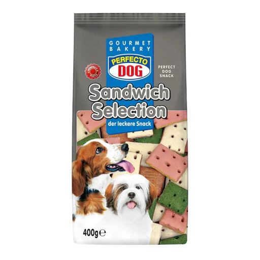 PERFECTO Dog: Premium Sandwich  Selection 400g dog treats