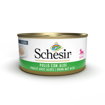 Schesir- Super premium- Puppy Can Chicken with AloeVera/ Tuna with Aloevera 150g