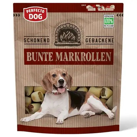 PERFECTO Dog Colorful Marrow Rolls 400g dog treats