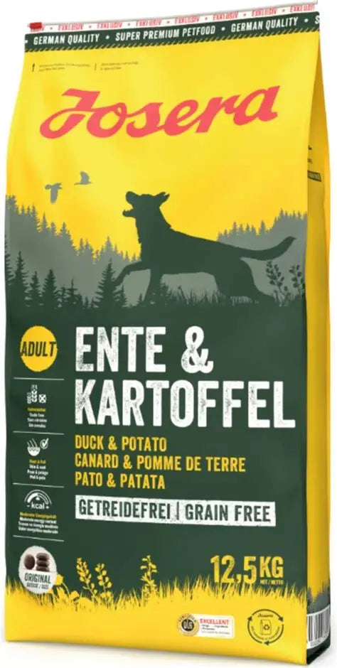 Josera- PREMIUM Dog dry food Adult:  A/S adult with duck&potato 12.5kg