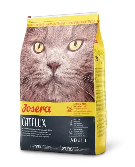 Josera- SUPER PREMIUM Cat Dry Food Adult AntiHairball- Cateluxe- Duck flavor 2kg