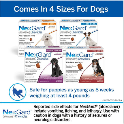 NexGard For Dog - Tick and Flea Protection - 10-25KG - Antiparasite External
