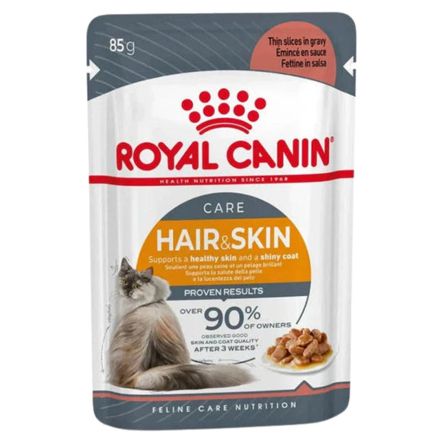 Royal Canin- Cat wet food- Hair and Skin Care wet gravy 85g