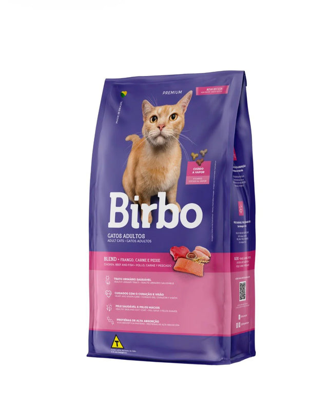 Birbo- PREMIUM cat dry food-Adult- Blend Chicken, Beef and Fish 1kg