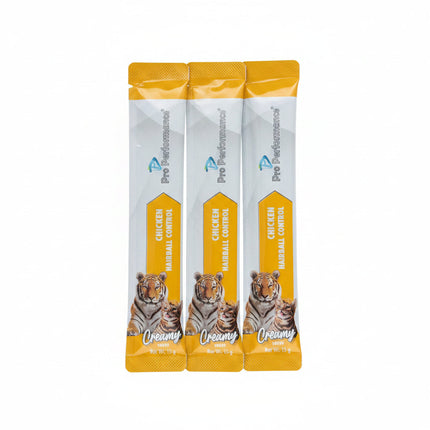 Multiple packets of Pro Plan cat food in a cardboard box