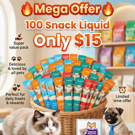 Snack Liquid offer Treats For Cat 5/10/15$