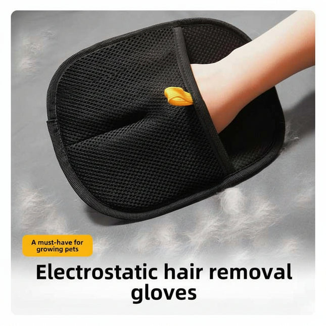 Offer- Electrostatic Pet Hair Remover Gloves Multiple For Laundry, Couch, Carpet, Car Seat
