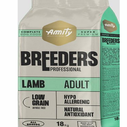 Amity DOG SUPER PREMIUM dog dry food- ADULT lamb breeder 30/20 18Kg