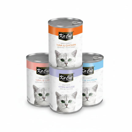 KitCat canned wet 400g all types for Cat