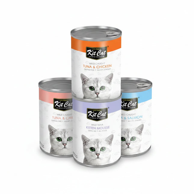 KitCat- Super Premium Canned wet 400g all types for Cat