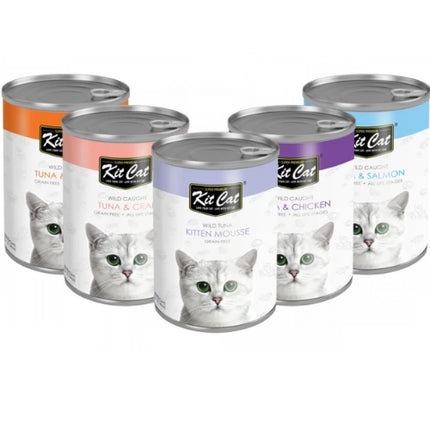 KitCat canned wet 400g all types for Cat