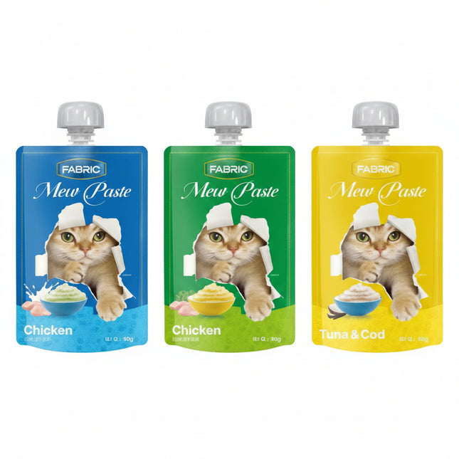 Offer- Premium Faenbei Cat Treat Creamy Liquid Snack in Convenient Pouch- 90g 1 pc/3pcs/7pcs