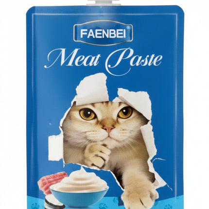 Premium Faenbei Cat Food Snacks in Convenient Pouch