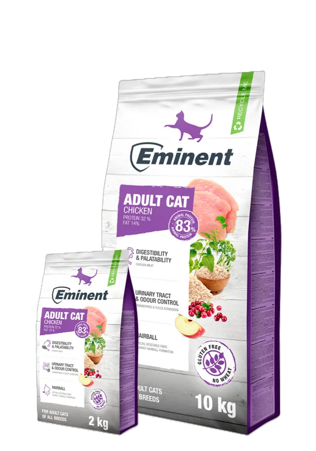 Eminent- SUPER PREMIUM Cat Dry Food- Adult chicken flavor 2kg/10kg
