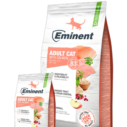 Eminent- SUPER PREMIUM Cat Dry Food- Adult salmon flavor 2kg/10kg