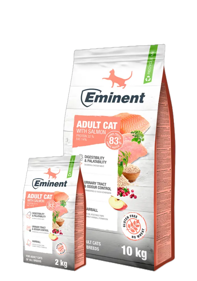 Eminent- SUPER PREMIUM Cat Dry Food- Adult salmon flavor 2kg/10kg