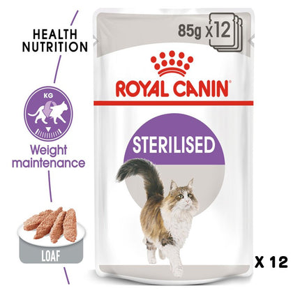 Royal Canin- Cat wet food- Sterilized loaf wet gravy 85g