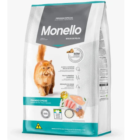 Monello- PREMIUM cat dry food Adult Hairball Chicken & Fish (7kg)