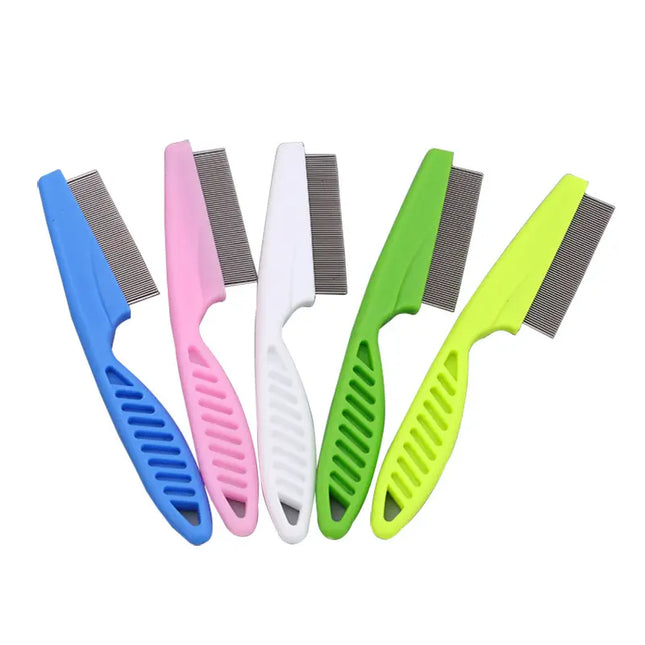 Flea and tick comb for cats and dogs