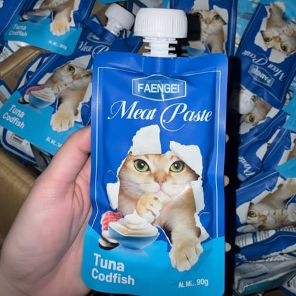 Premium Faenbei Cat Food Snacks in Convenient Pouch