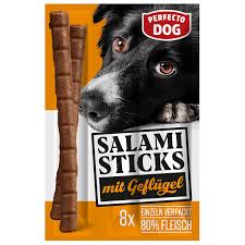 PERFECTO Dog 8 dog snack salami with poultry 88g (8 sticks)