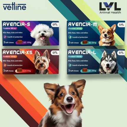 Avencia External Antiparasite For Dogs 4 sizes
