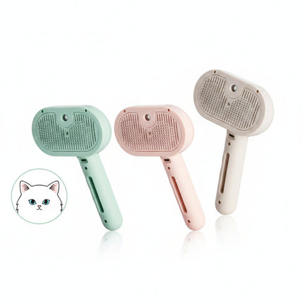 3in1 Pet Water Brush Electric Cat Dog Hair Removal Comb anti-Tangle Steam Spray