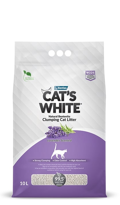 White's Cat Litter 10l: Orange scent/ Aloevera scent/ Lavender scent/ Marseille soap scent/ Unscented/ Active carbon