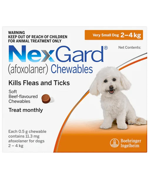 NexGard For Dog - Tick and Flea Protection - 10-25KG - Antiparasite External