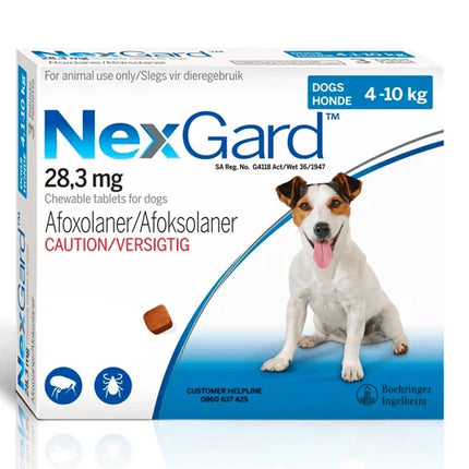 NexGard For Dog - Tick and Flea Protection - 10-25KG - Antiparasite External