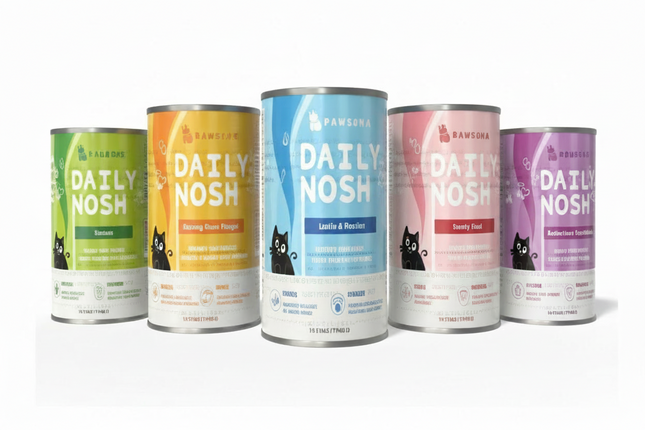 PAWSONA -Daily nosh Pate 430g: Chicken/ Beef/ Ocean fish/ Tuna/Salmon