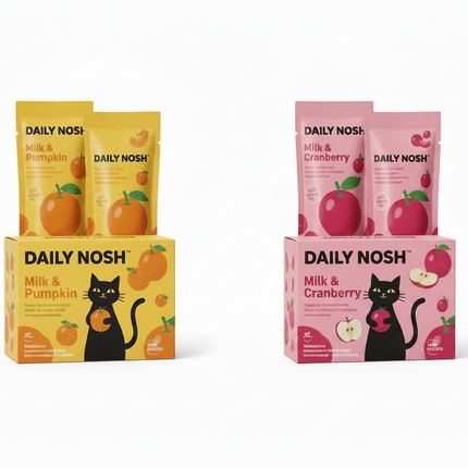 PAWSONA- daily nosh milk Cat Treats: Milk and pumpkin/ Milk and cranberry