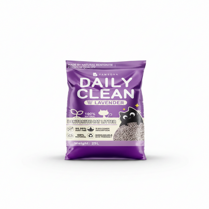 PAWSONA- Daily Clean Cat Litter 10l/8kg: Apple scent/ Lavender scent/Lemon scent/ Baby powder scent