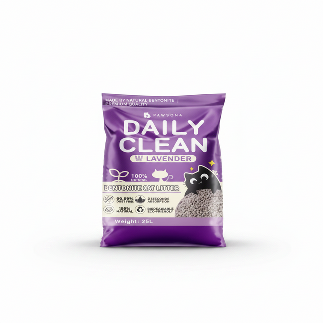 PAWSONA- Daily Clean Cat Litter 10l/8kg: Apple scent/ Lavender scent/Lemon scent/ Baby powder scent